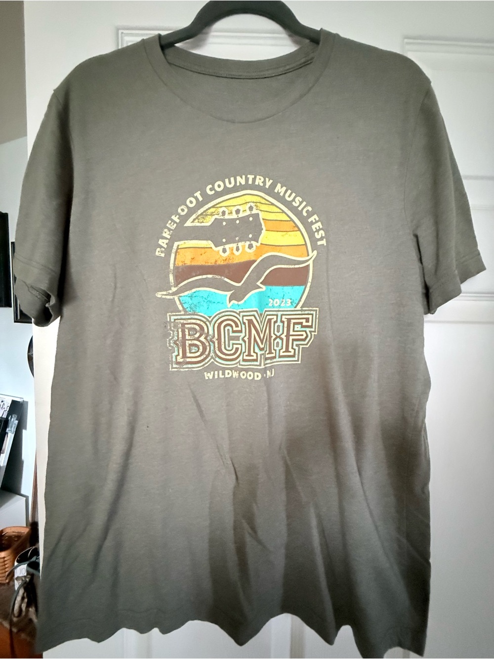 Barefoot Country Music Fest Short Sleeve T‑Shirt in Olive